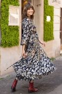 long sleeve floral long dress CAMILLA - Miss June