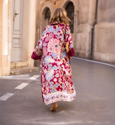 long sleeve bohemian long kimono IVANA - Miss June