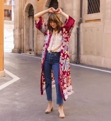 long sleeve bohemian long kimono IVANA - Miss June
