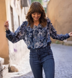 blouse manche longue fleurie SILVIA - Miss June