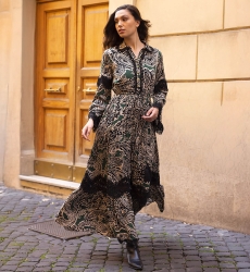 robe longue manche longue boheme chic TARTIKA - Miss June