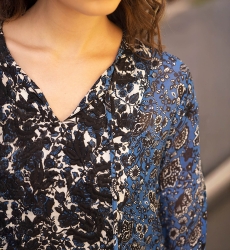 vestido largo floral manga larga LUDOVICA - Miss June