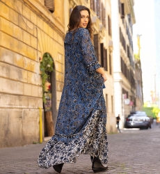 long sleeve floral long dress LUDOVICA - MISS JUNE