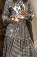 long sleeve bohemian long dress POUDRÉ - Miss June
