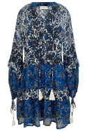 long sleeve floral short dress FLAVIA - Miss June