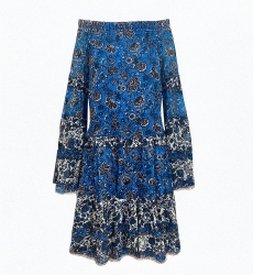 vestido corto floral manga larga TORINA - Miss June