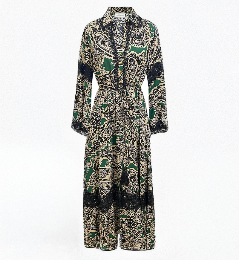 robe longue manche longue boheme chic TARTIKA - Miss June