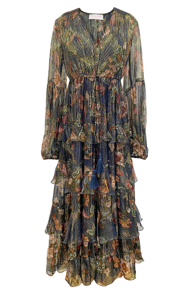 long sleeve floral long dress ARIANA - Miss June