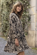 long sleeve bohemian short dress SANAA - Miss June