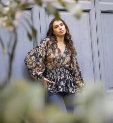 blouse manche longue fleurie LYAM - Miss June
