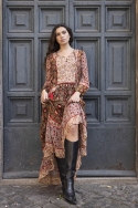 long sleeve floral long dress TAJ - Miss June