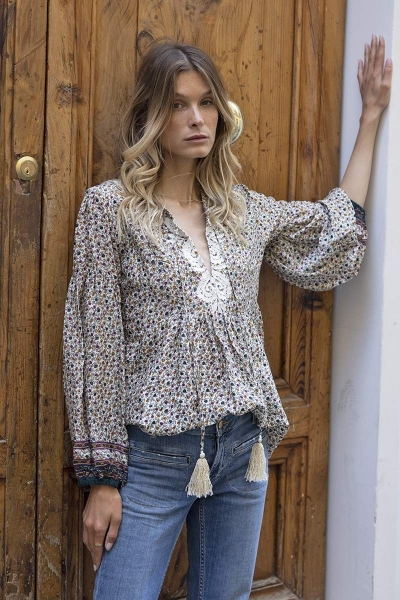 long sleeve bohemian blouse DIVINA - Miss June