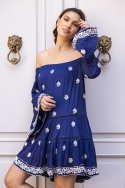 long sleeves bohemian short dress SHINE  - Miss June
