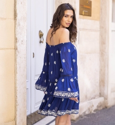 long sleeves bohemian short dress SHINE  - Miss June