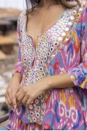 long sleeve bohemian mini dress FRESH - Miss June