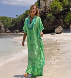 caftan long manche courte boheme SIERRANE - Miss June