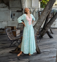 vestido largo bohemio manga larga NAOMI - Miss June