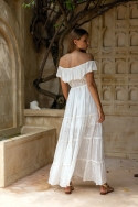 bohemian white long dress KATE - Miss June