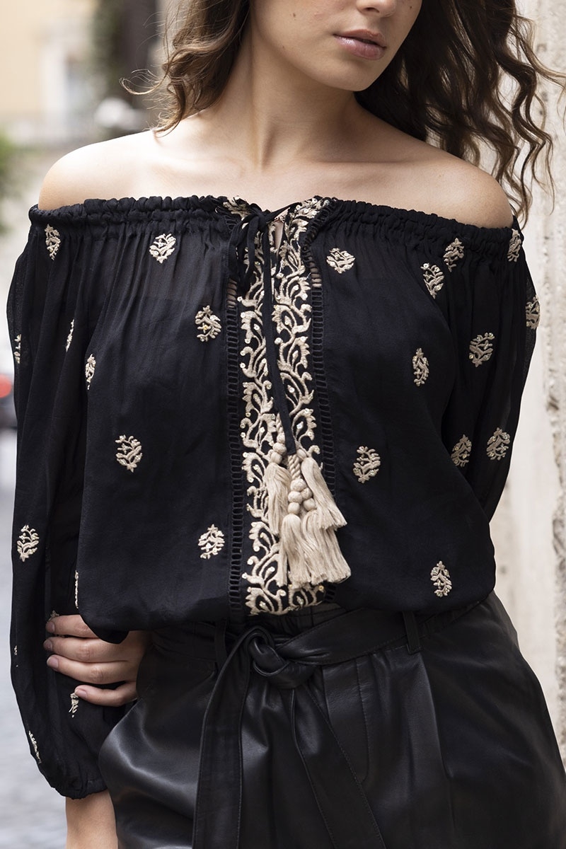 blouse manche longue brodée GALLERY - Miss June