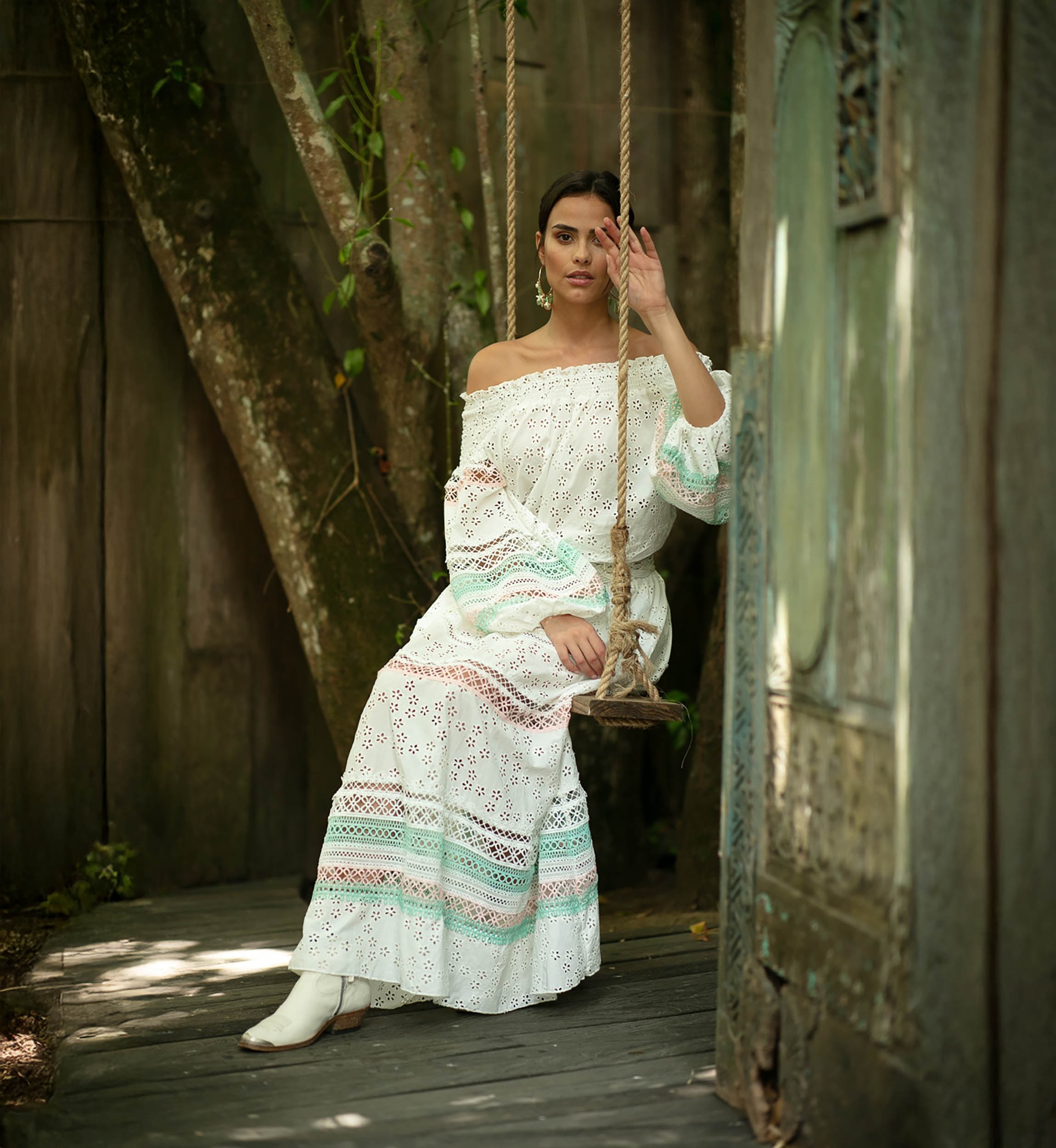 jupe longue boheme chic PLUMERIA - Miss June