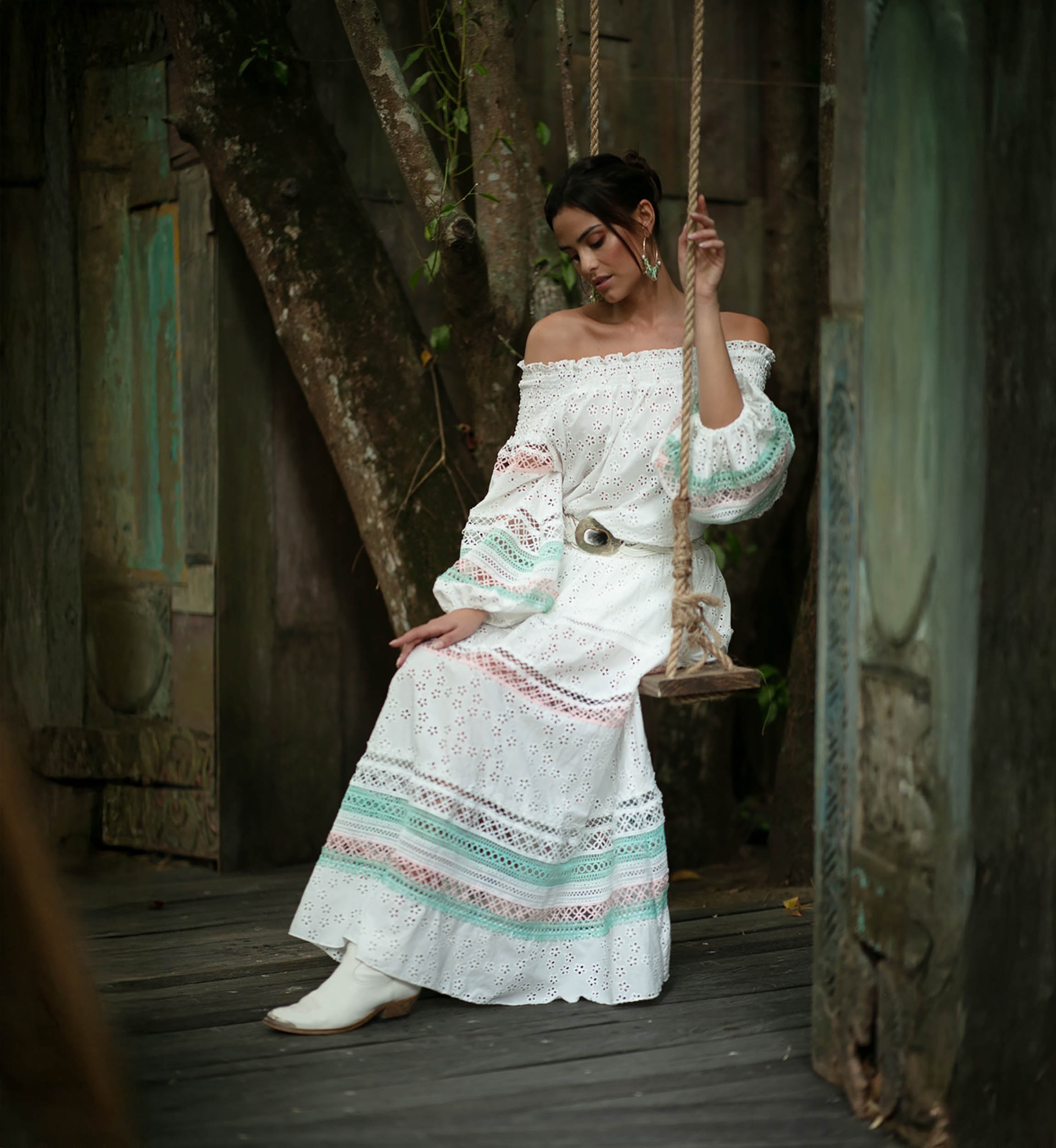 Miss June Paris — Long Skirt Plumeria