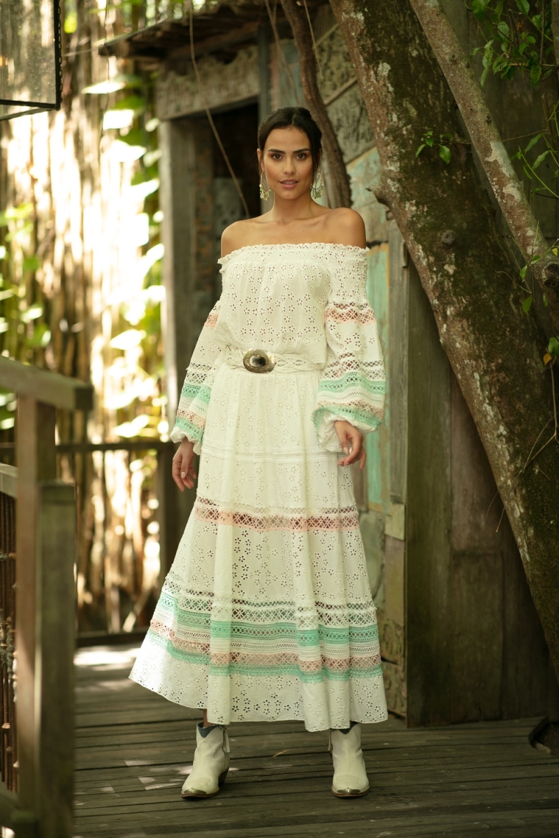 jupe longue boheme chic PLUMERIA - Miss June