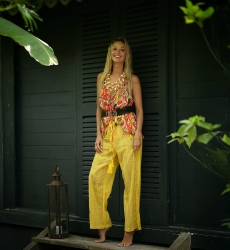 JAHIA Pants – Yellow/Orange – Bohemian Style – Miss June Paris – 7