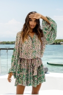 long sleeve floral short dress CORDELIA - Miss June