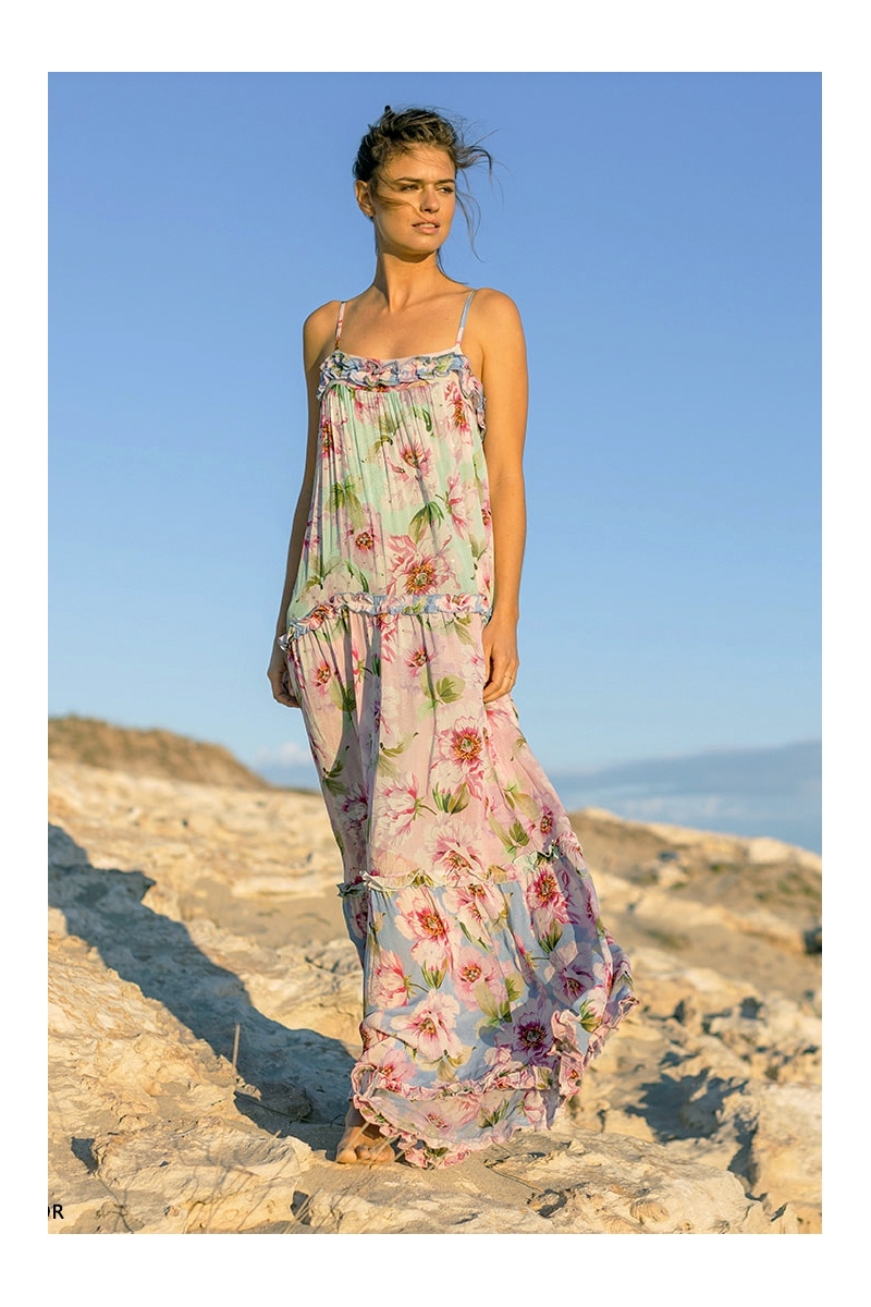 Vestido Largo Petal – Floral – Sin mangas – Miss June Paris – 6