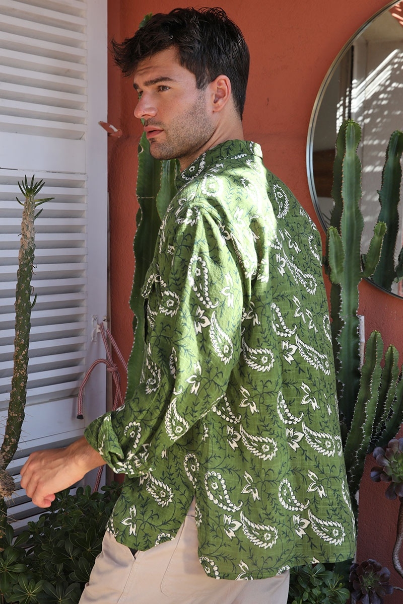 Camisa Medellin – caqui – mangas largas – colección Shay – Miss June Paris – 4