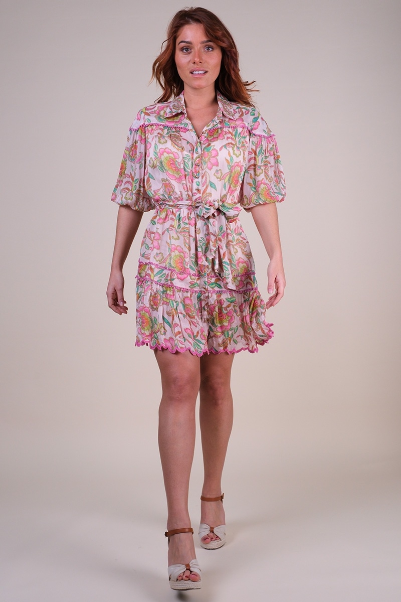 open lace back dress Mini Dress Catalina | Pink | M main image 1