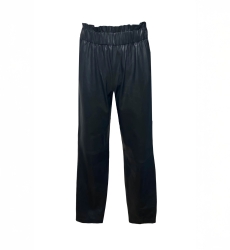 Pantaloni in pelle Maya - pantaloni chic da donna - nero - Miss June Paris - 3