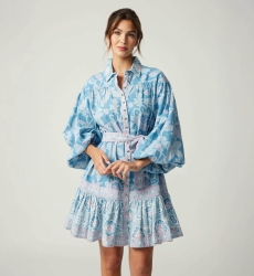 Juliette short dress - 100% cotton - Miss June Paris - 3