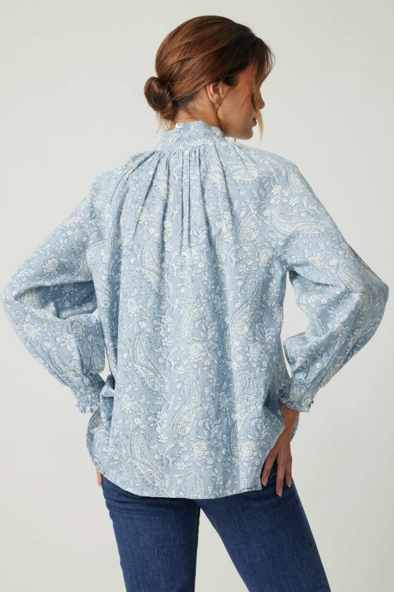 Victoire Women's Shirt - paisley - 100% cotton - Miss June Paris - 4