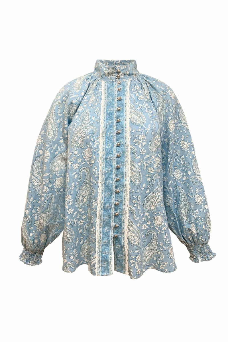 Victoire Women's Shirt - paisley - 100% cotton - Miss June Paris - 6