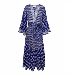 Elise long dress - white embroidery motifs - Miss June Paris - 6