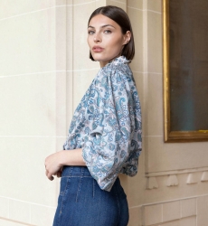 Chemise femme Alizée - motif cachemire - Miss June Paris - 1