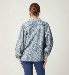 Alizee women's shirt - paisley pattern - Miss June Paris - 4