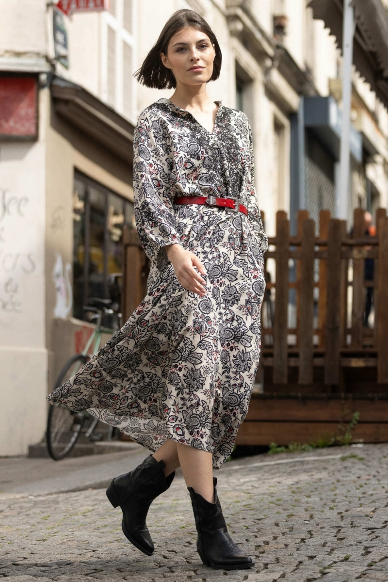 Abito lungo in giada - Miss June Paris - 3