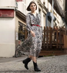 Abito lungo in giada - Miss June Paris - 3