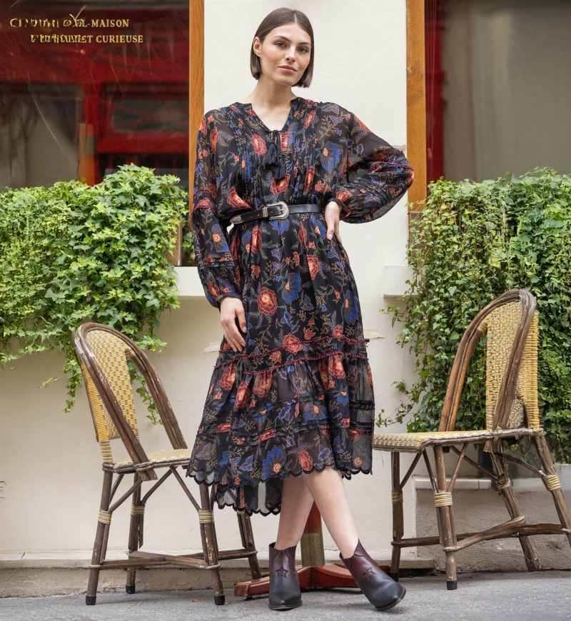 Langes Kleid Clarisse - Miss June Paris - 1