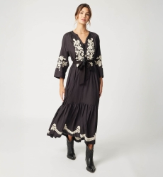 Vestido longo Louison - preto - Miss June Paris - 3