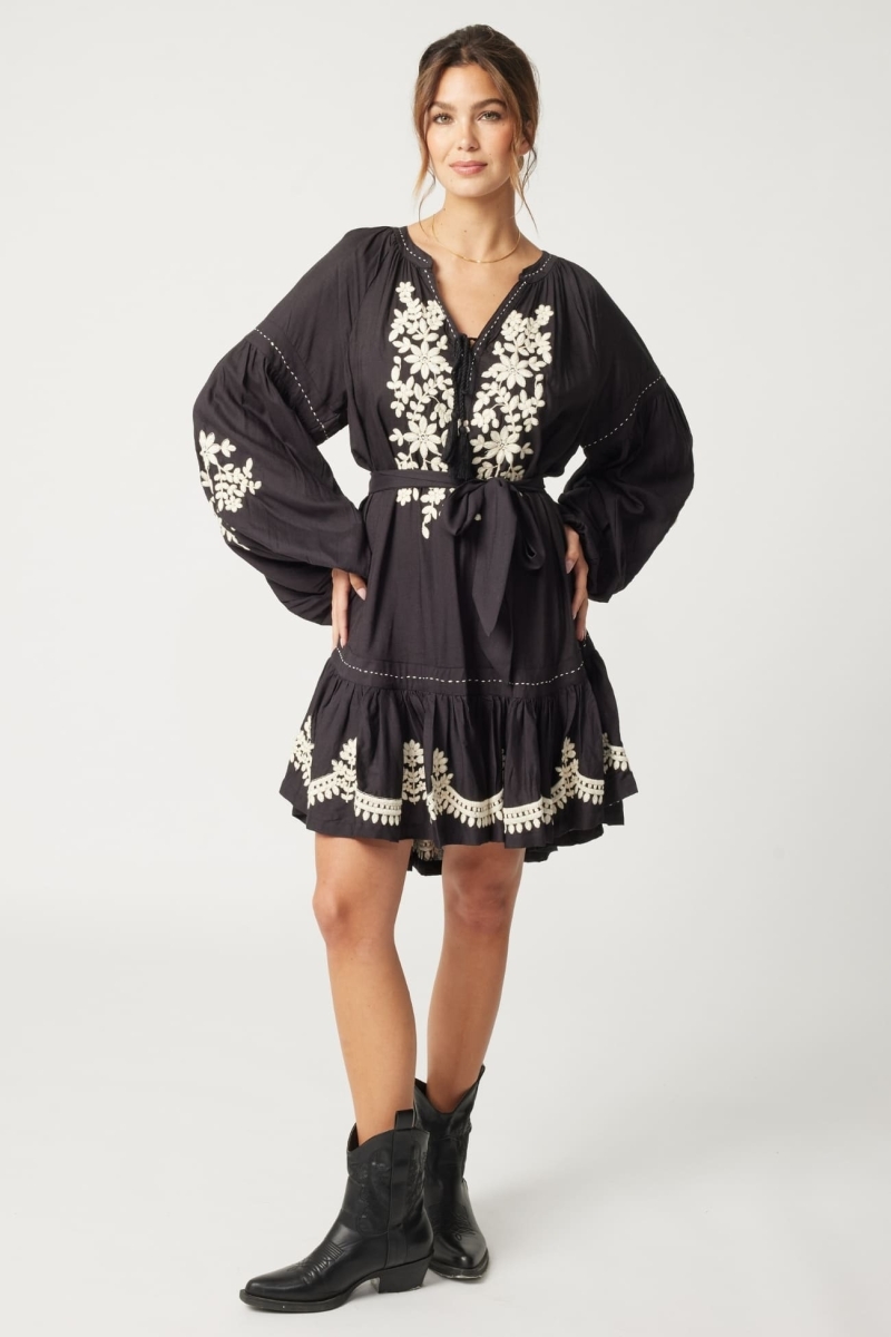 Vestido preto curto Anouk - Miss June Paris - 1