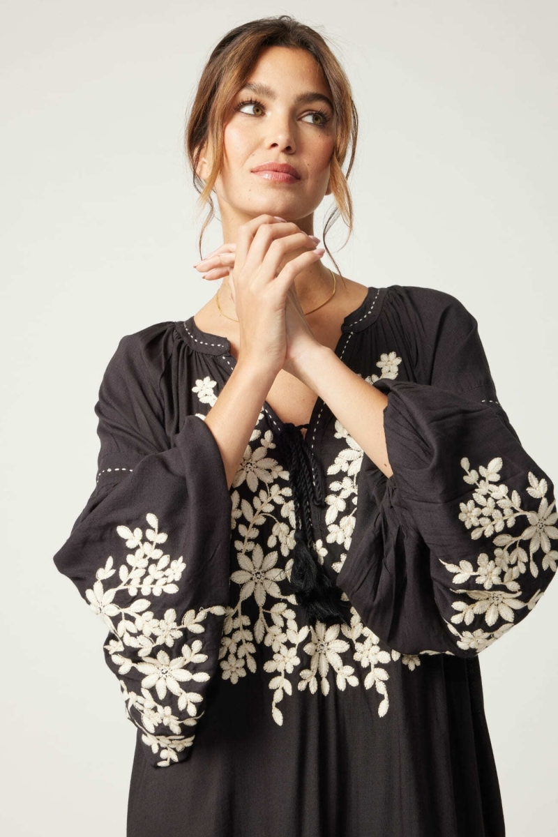Vestido corto negro Anouk - Miss June Paris - 5