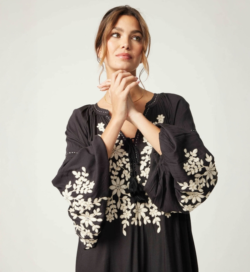 Robe noire courte Anouk - Miss June Paris - 5