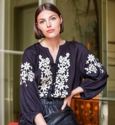 Blusa preta Noémie - Miss June Paris - 2