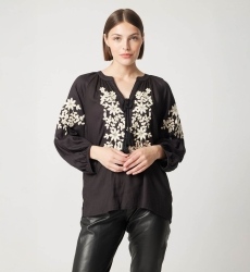 Blusa preta Noémie - Miss June Paris - 3