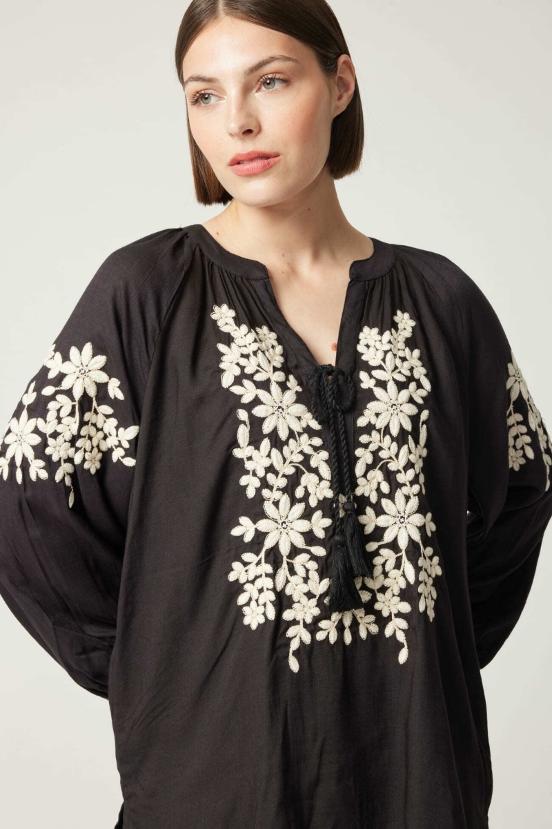 Blouse noir Noémie - Miss June Paris - 5