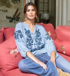 Blusa azul Noémie - Miss June Paris - 1