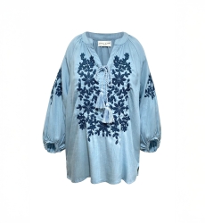 Blouse bleu Noémie - Miss June Paris - 6